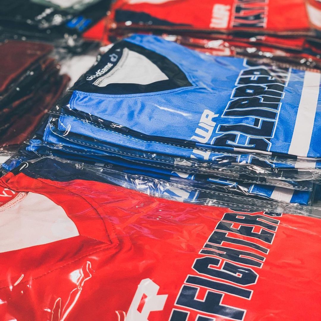 WR Jerseys Packed