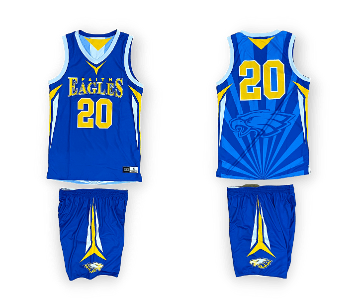 Faith Christian School (NC) Reversible Basketball Uniforms (2)